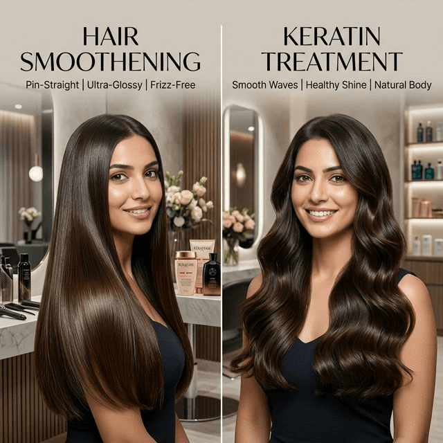 The Truth About Hair Smoothening vs Keratin: What's Right for You? - Blog Hero Image